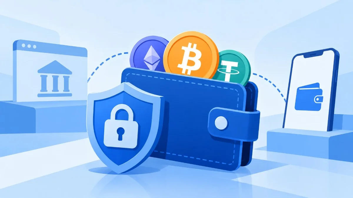 Non custodial crypto wallet cover on self-custody, exchange accounts and security checks